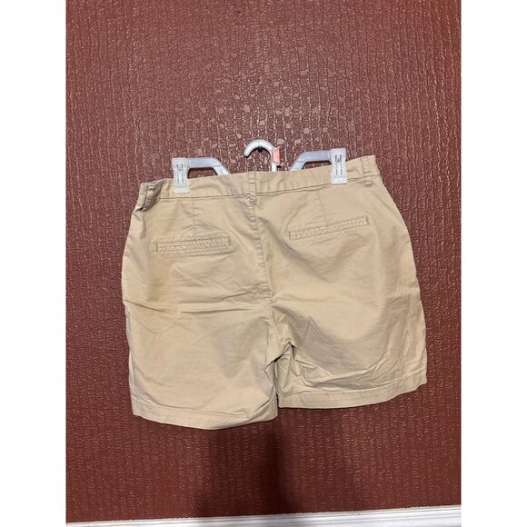 Mid Length Tan Chino Shorts - Picture 3 of 4